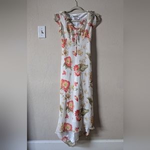 Vintage floral midi dress